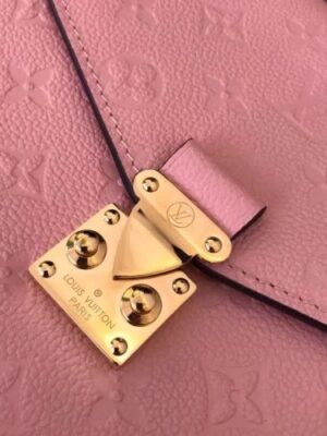 Louis Vuitton Replica Pochette Metis Monogram Empreinte Leather Bag M44018 Pink