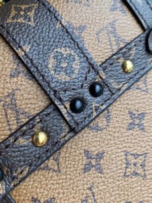 Louis Vuitton Replica Pochette Trunk Verticale Bag M67873 Monogram Reverse Canvas 2019