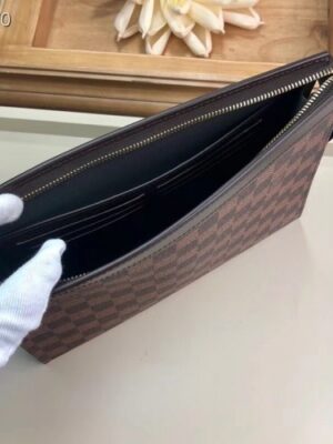 Louis Vuitton Replica Pochette Voyage MM Bag Damier Ebene Canvas N41696