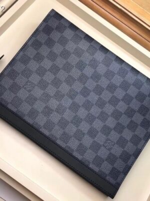 Louis Vuitton Replica Pochette Voyage MM Bag Damier Graphite Canvas N41696