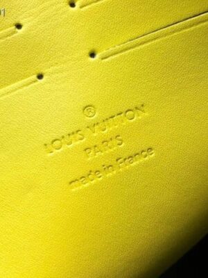 Louis Vuitton Replica Pochette Voyage MM Bag Damier Graphite Canvas N60107 Yellow Stripe