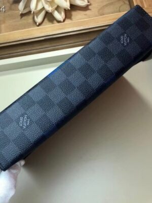 Louis Vuitton Replica Pochette Voyage MM Bag Damier Graphite Canvas Pixel N60174 Blue