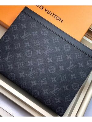 Louis Vuitton Replica Pochette Voyage MM Bag Monogram Eclipse Canvas M61692