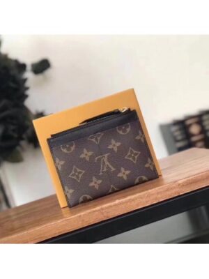 Louis Vuitton Replica Porte-Cartes Monogram Canvas Card Holder M62257 Black