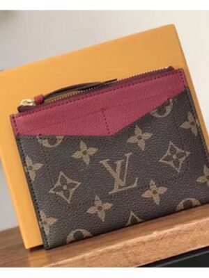 Louis Vuitton Replica Porte-Cartes Monogram Canvas Card Holder M62257 Red