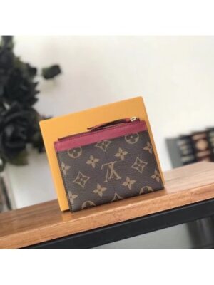 Louis Vuitton Replica Porte-Cartes Monogram Canvas Card Holder M62257 Red