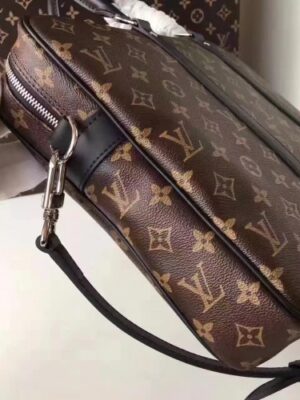 Louis Vuitton Replica Porte-Documents Voyage PM Bag M52005 Monogram Macassar Canvas(75401)