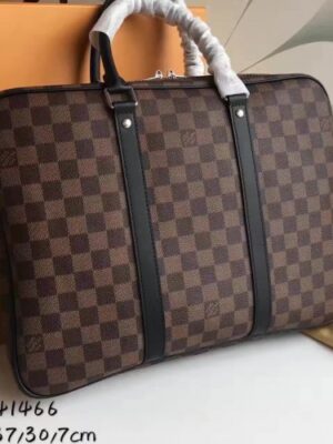 Louis Vuitton Replica Porte-Documents Voyage PM Bag N41466 Damier Ebene Canvas(75403)