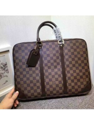 Louis Vuitton Replica Porte-documents Voyage Damier Ebène canvas N41124