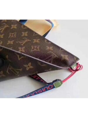 Louis Vuitton Replica Pouch Clutch Large Bag Monogram Canvas Blue Spring Summer 2018