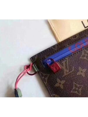 Louis Vuitton Replica Pouch Clutch Large Bag Monogram Canvas Blue Spring Summer 2018