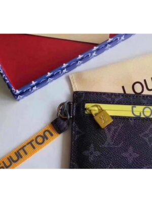 Louis Vuitton Replica Pouch Clutch Large Bag Monogram Canvas Yellow Spring Summer 2018