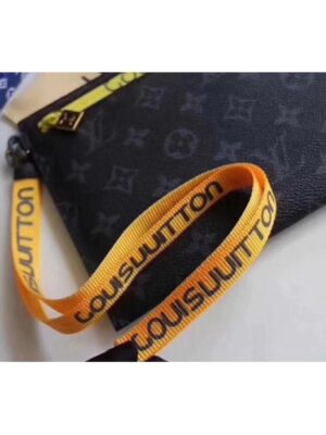 Louis Vuitton Replica Pouch Clutch Large Bag Monogram Canvas Yellow Spring Summer 2018