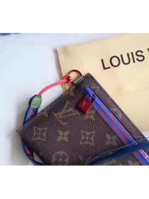 Louis Vuitton Replica Pouch Clutch Small Bag Monogram Canvas Blue Spring Summer 2018