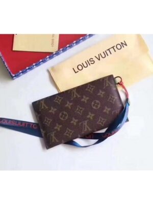 Louis Vuitton Replica Pouch Clutch Small Bag Monogram Canvas Blue Spring Summer 2018