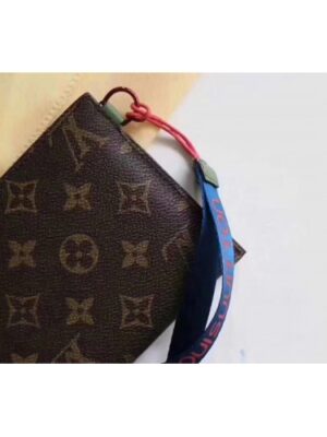 Louis Vuitton Replica Pouch Clutch Small Bag Monogram Canvas Blue Spring Summer 2018