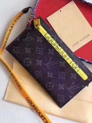 Louis Vuitton Replica Pouch Clutch Small Bag Monogram Canvas Yellow Spring Summer 2018