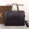 Louis Vuitton Replica STUDIO BRIEFCASE Damier Infini cowhide leather N41490 Onyx (75404)