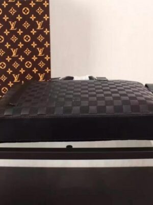 Louis Vuitton Replica STUDIO BRIEFCASE Damier Infini cowhide leather N41490 Onyx (75404)