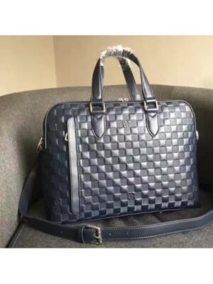 Louis Vuitton Replica STUDIO BRIEFCASE Damier Infini cowhide leather N41492 Cosmos(75405)