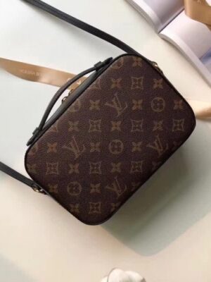 Louis Vuitton Replica Saintonge Monogram Calfskin Bag M43555 Noir