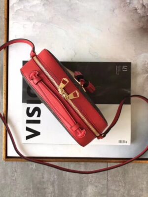 Louis Vuitton Replica Saintonge Monogram Calfskin Bag M43556 Red 2018