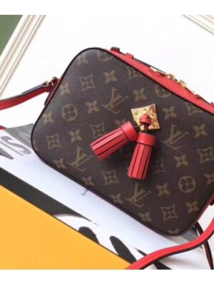 Louis Vuitton Replica Saintonge Monogram Calfskin Bag M43556 Red 2018