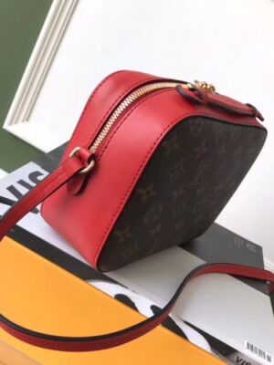 Louis Vuitton Replica Saintonge Monogram Calfskin Bag M43556 Red 2018