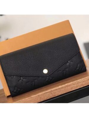 Louis Vuitton Replica Sarah Monogram Empreinte Leather Wallet M61181 Black