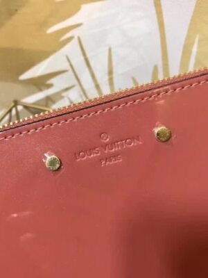 Louis Vuitton Replica Sarah Monogram Vernis Leather Zip Around Wallet Pink 2018