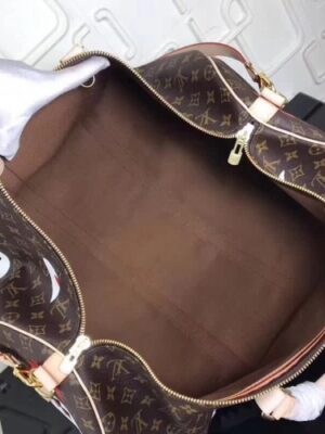 Louis Vuitton Replica Shark Monogram Canvas Keepall Bandouliere 55 M54169