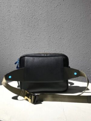 Louis Vuitton Replica Shoulder Belt Bag For Men Black/Yellow 2018