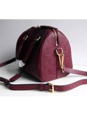 Louis Vuitton Replica Speedy Bandouliere 26 Carmine Monogram Empreinte Leather