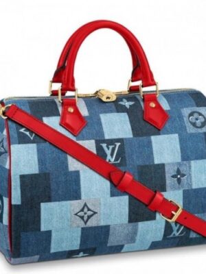 Louis Vuitton Replica Speedy Bandouliere 30 Monogram Denim M45041