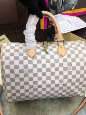 Louis Vuitton Replica Speedy Bandoulière 35 Bag Damier Azur N41372