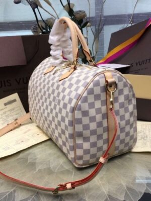 Louis Vuitton Replica Speedy Bandoulière 35 Bag Damier Azur N41372