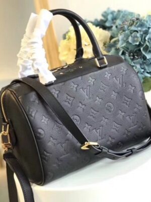 Louis Vuitton Replica Speedy Bandouliere with Empreinte Leather M42403 Noir