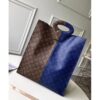 Louis Vuitton Replica Split Monogram Canvas Tote Blue