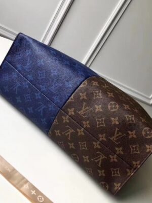 Louis Vuitton Replica Split Monogram Canvas Tote Blue