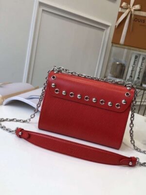 Louis Vuitton Replica Studs And Eyelets Epi Leather Twist PM Bag Coquelicot 2018