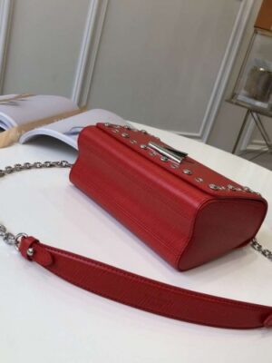 Louis Vuitton Replica Studs And Eyelets Epi Leather Twist PM Bag Coquelicot 2018