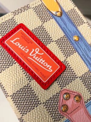 Louis Vuitton Replica Summer Trunks Damier Azur Canvas Clémence Wallet N60109 2018