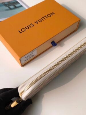 Louis Vuitton Replica Summer Trunks Damier Azur Canvas Clémence Wallet N60109 2018