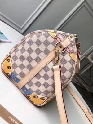 Louis Vuitton Replica Summer Trunks Damier Azur Canvas Speedy Bandouliere 30 Bag N41063 2018