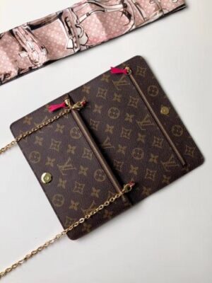 Louis Vuitton Replica Summer Trunks Monogram Canvas Chain Pochette Weekend Clutch Bag M62456 2018