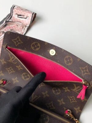 Louis Vuitton Replica Summer Trunks Monogram Canvas Chain Pochette Weekend Clutch Bag M62456 2018