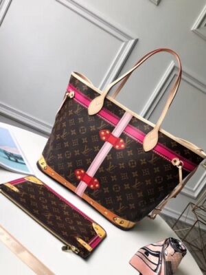 Louis Vuitton Replica Summer Trunks Monogram Canvas Neverfull MM Bag M41390