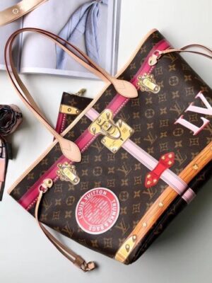 Louis Vuitton Replica Summer Trunks Monogram Canvas Neverfull MM Bag M41390 2018