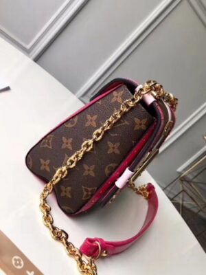 Louis Vuitton Replica Summer Trunks Monogram Canvas Twist MM Bag Fuchsia 2018