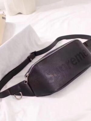 Louis Vuitton Replica Supreme X Epi Waist Bag Black 2017